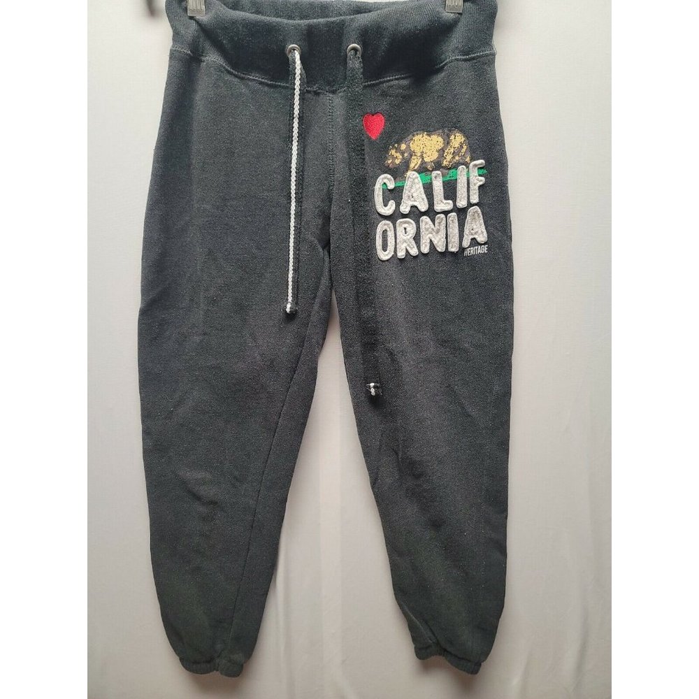 Reflex Gray Drawstring Sweatpants Size S Love California Heritage